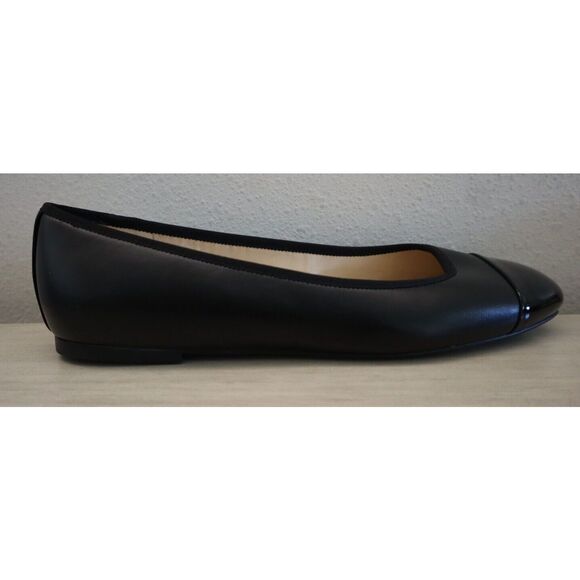 Nine West Women Sz 10M Black Teland Slip-On Cap Toe Ballet Flats - Picture 6 of 8